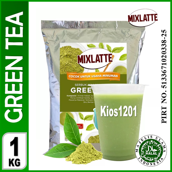 

Bubuk Minuman Premium Rasa Green Tea Mixlatte