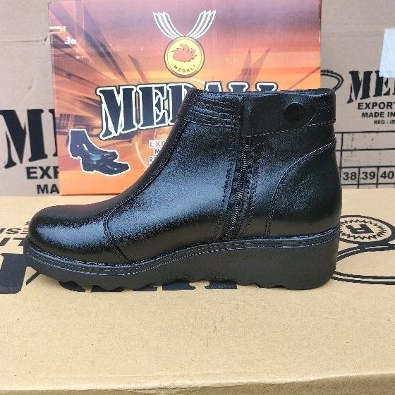 Sepatu kulit wanita kantor PDH Polwan, Secwan, Pns, sepatu kerja formal tampil lebih keren