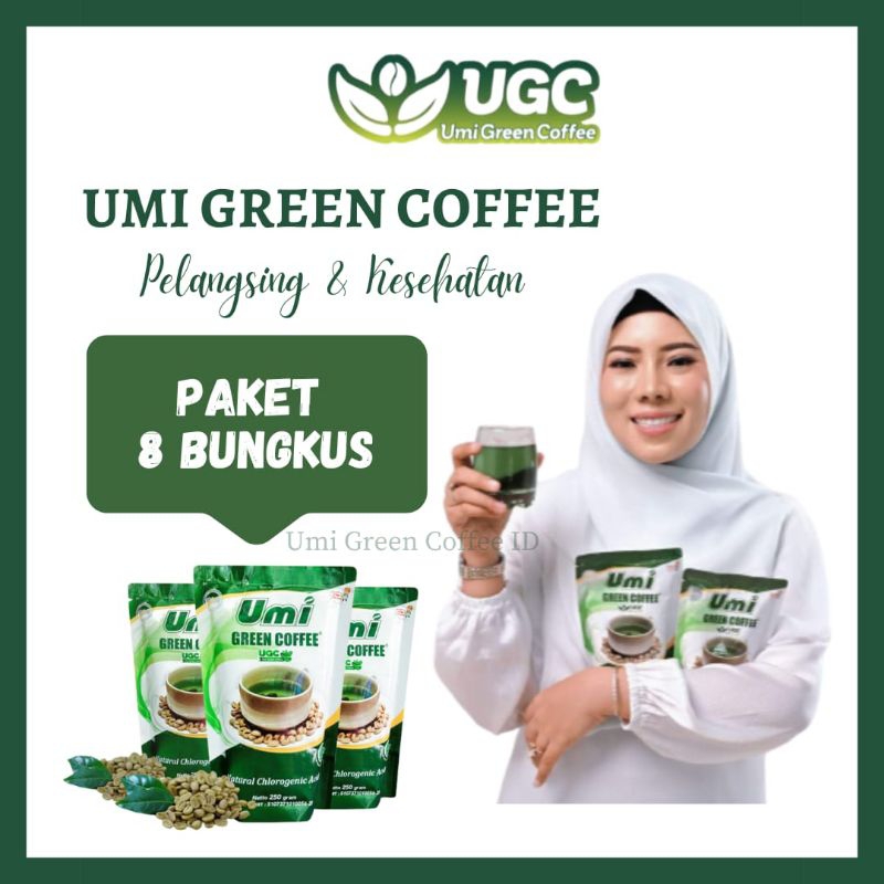 

COD 8 BKS UMI GREEN COFFEE ORIGINAL PELANGSING HERBAL