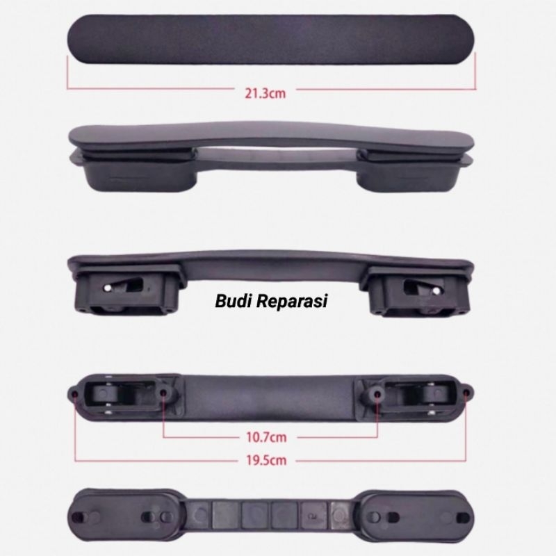 Strap Koper Delsey, Gagang Koper Delsey , Handle Koper Delsey High Quality ujung Bulat/oval