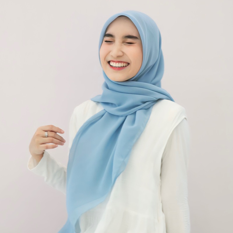 Dhinda Hijab - Plain Hijab Segi empat (Bella Square) (Polycotton) Hijab Basic Cantik