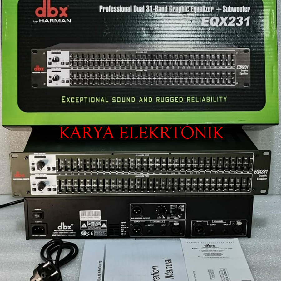EQUALIZER DBX EQX231 PLUS SUBWOOFER DBX EQX 231