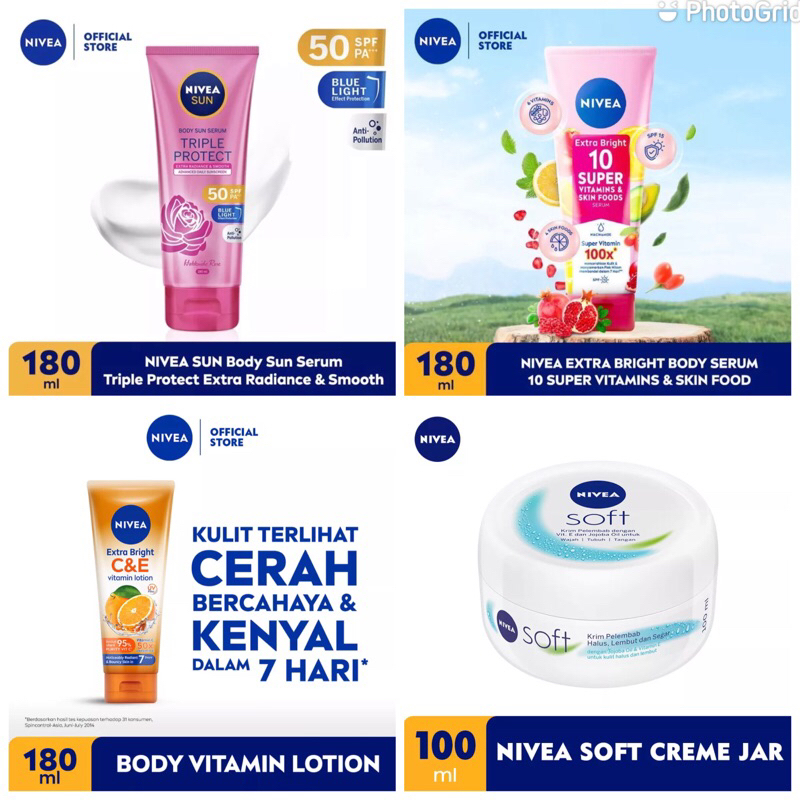 Nivea Sunscreen Sun Protect Series Daily Protection Face Instant Aura Oil Control Protect Serum SPF 50+ | SPF 30 | SPF 33 180 ML