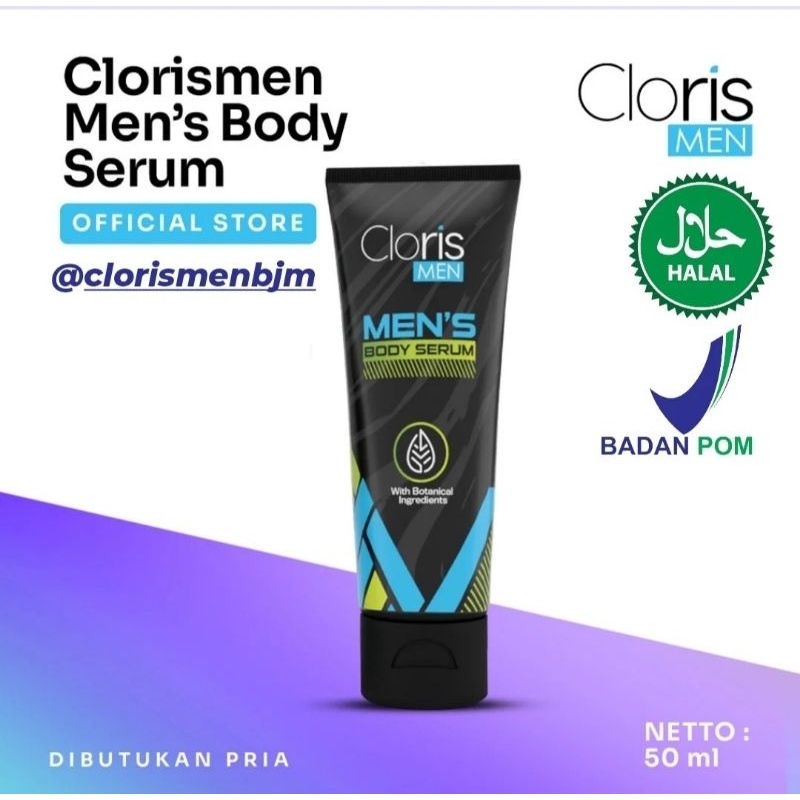 Clorismen Men's Body Serum - Body Serum Pria Untuk Meratakan Kulit Kusam - Body Lotion Pria