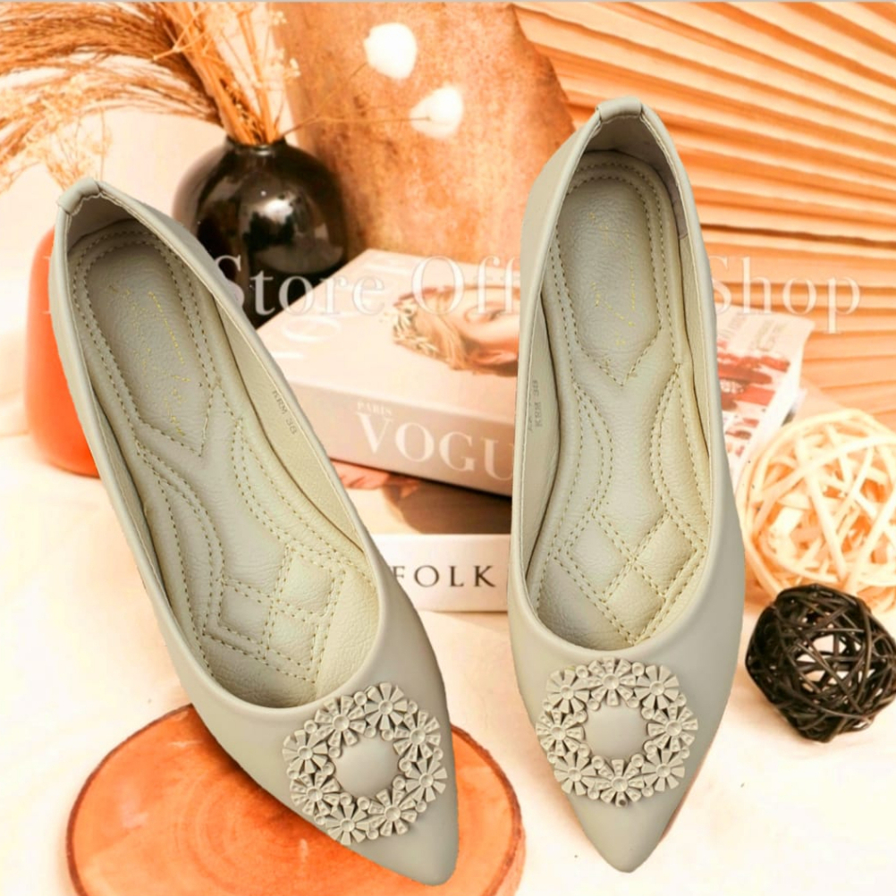 FIOR LOTUS Ballevina Pointed Toe Ballet Flat AR 15 - Fior Store