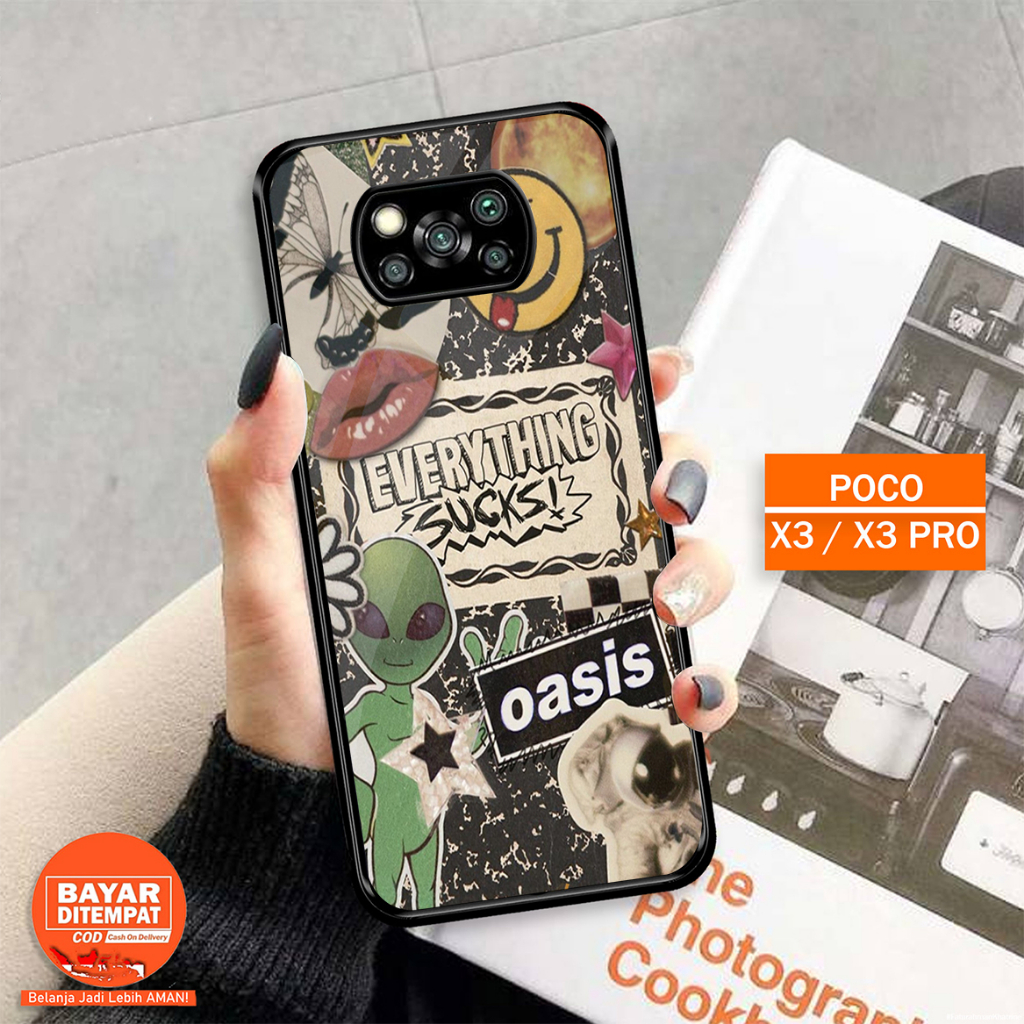 Case 2D Glossy Poco X3/X3PRO/X3NFC - Casing Hp Poco X3/X3PRO/X3NFC - MOTIF OASIS - CASE KILAU - CASE