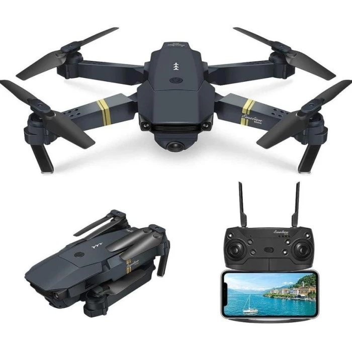 Eachine E58 Drone Camera Drone Quadcopter Auto Fokus - Hitam