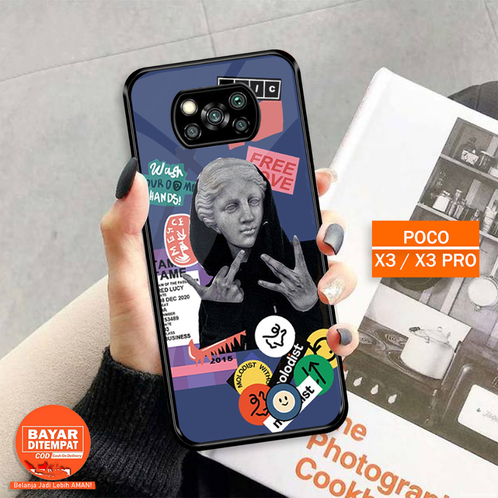 Case 2D Glossy Poco X3/X3PRO/X3NFC - Casing Hp Poco X3/X3PRO/X3NFC - MOTIF JURSUE - CASE KILAU - CAS