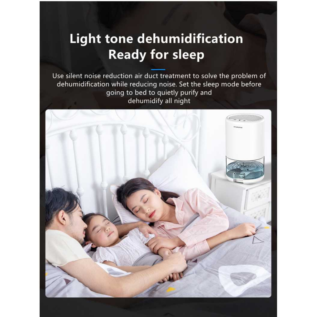 Deleaboa Hitam Dehumidifier Mini Moisture Proof Silent - H2105