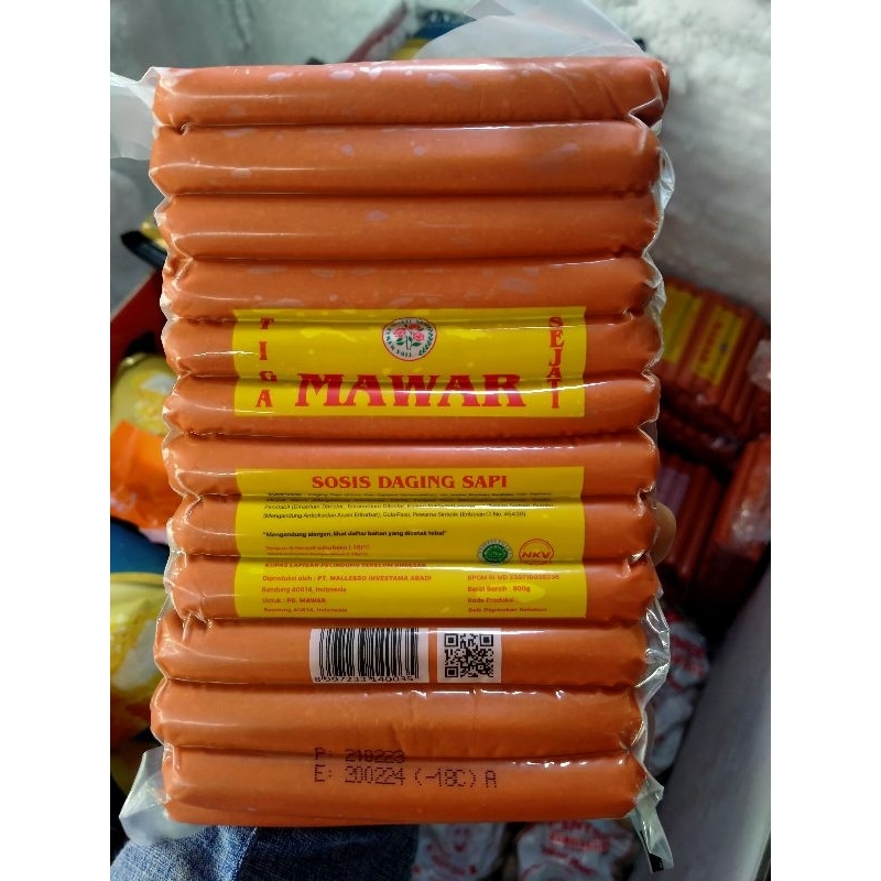 sosis sapi mawar