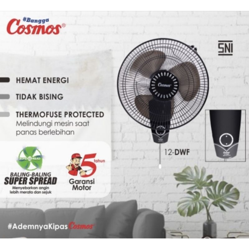 Kipas Dinding Cosmos 12 inch 12DWF – Wall Fan Cosmos 12 inch