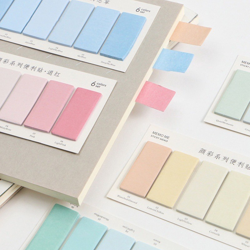 

120 Sheets Label Sticky Note Pastel Note Paper Pembatas Buku Gwiyeo 02