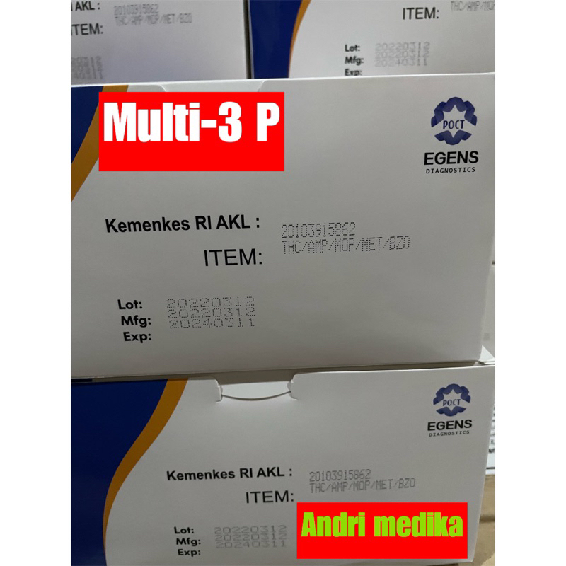 Tes Akurat Narkoba-Multi 3 Panel Murah Merk Egens