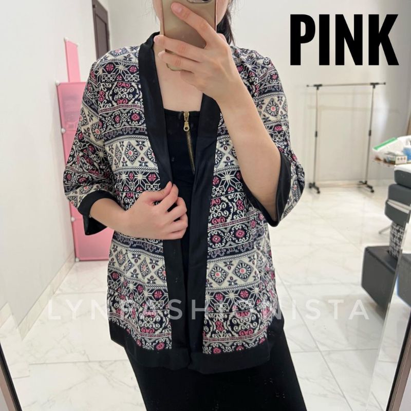 LYNFASHIONISTA-OUTER CARDIGAN KIMONO WANITA BATIK TRIBAL RAYON ADEM