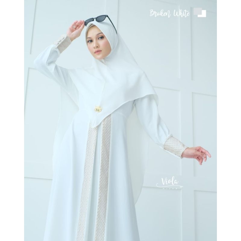 GAMIS RAINA SET SYAR'I BY VIOLA HIJAB/ GAMIS RAINA VIOLA/ GAMIS TERBARU BEST SELLER VIOLA HIJAB