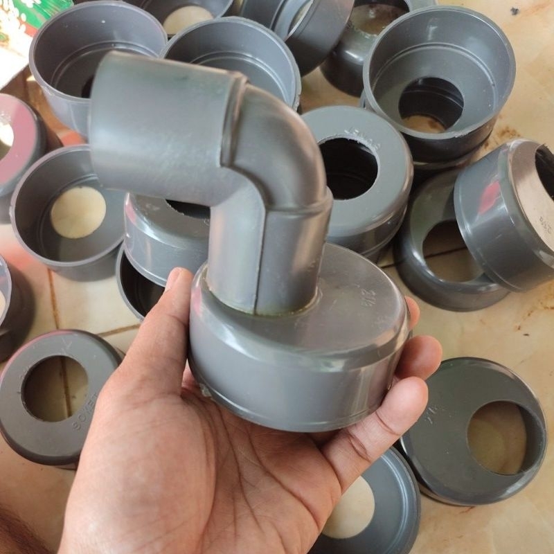 Tutup Pipa 2.5 in Keni 1 in / Dop Pipa 2.5 in Keni 1 in. Lubang Pinggir (NFT)