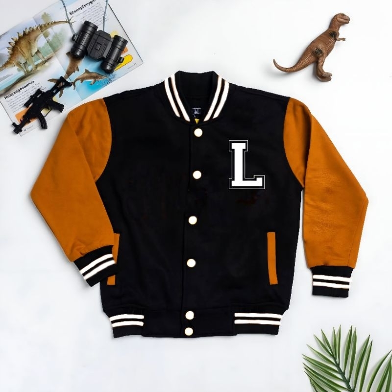 Jaket Varsity Baseball Anak Perempuan Laki Laki  CUSTOM NAMA DAN INISIAL 1 2 3 4 5 6 7 8 9 10 11 12 13 14 15 16 Tahun Jaket Bisbol INISIAL L R A S Anak Cewek Cowok Korean Style Premium Fleece Maroon Hitam Pink Muda Fanta Beige Navy Maroon Putih Kombinasi