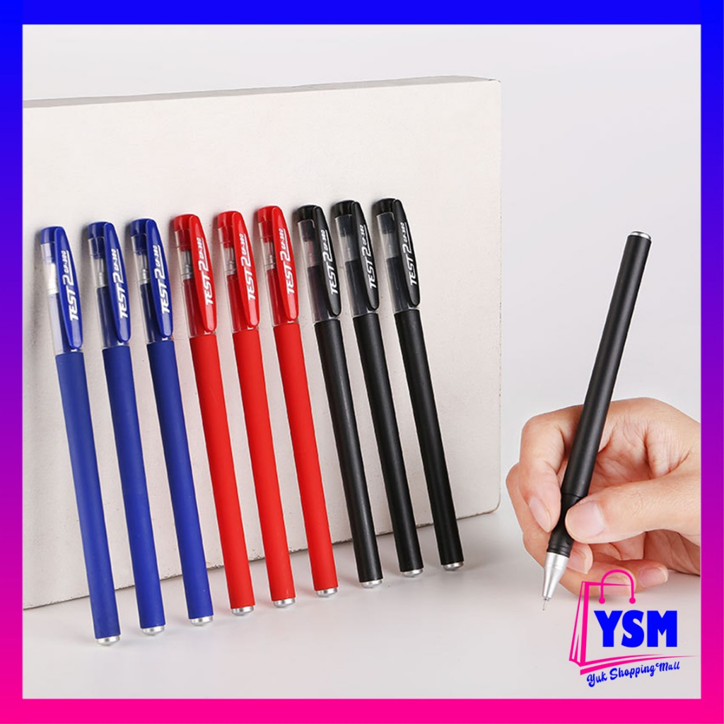 

YSM Pena Gel 0.5MM Model TST 2 Ujung Lancip Alat Tulis Sekolah Kantor Bolpoint Tinta Gel Cair ATK Pulpen Warna Warni Murah t