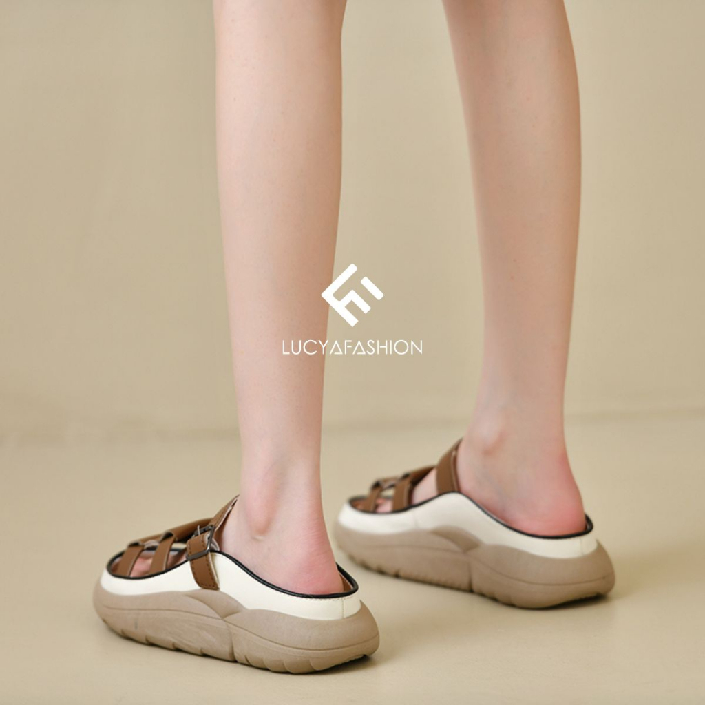 5501 Sandal Flatshoes Korea Import Sendal Wanita Kekinian Fashion