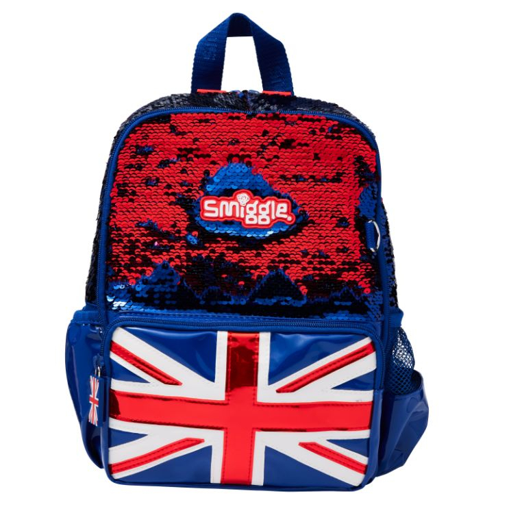 SMIGGLE Orginal  Little London Sequin Mini Backpack/Smiggle Australia/Tas Smiggle Tiny Teeny/Tas Sek