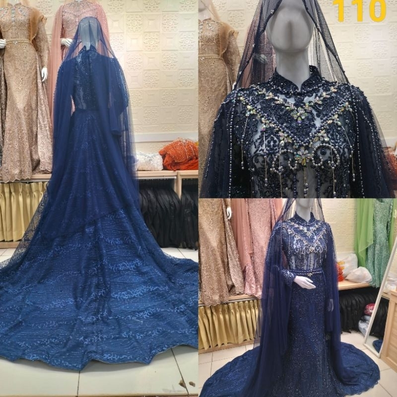 NEW GAUN PENGANTEN SLIM DRESS MEWAH FUL PAYET DAN SROSKY//GAUN MODERNU/DRESS KEBAYA/PAKAIN PESTA/KEBAYA STORE21/GAUN TERBARU