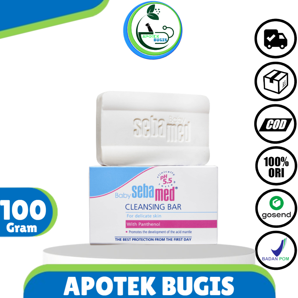 Sebamed Baby Cleansing Bar 100mg Sabun Bayi Batang Ori Original 100gr