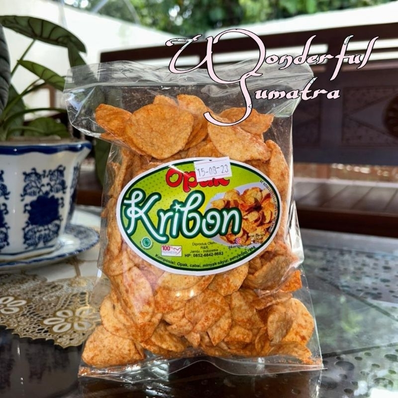 

Keripik Opak Kribon R&R. Keripik Opak Kribon Khas Jambi 100gr.