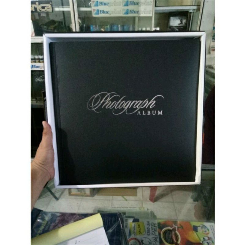 Album foto jumbo 15sheet hitam isi 180 lbr 4R/3R