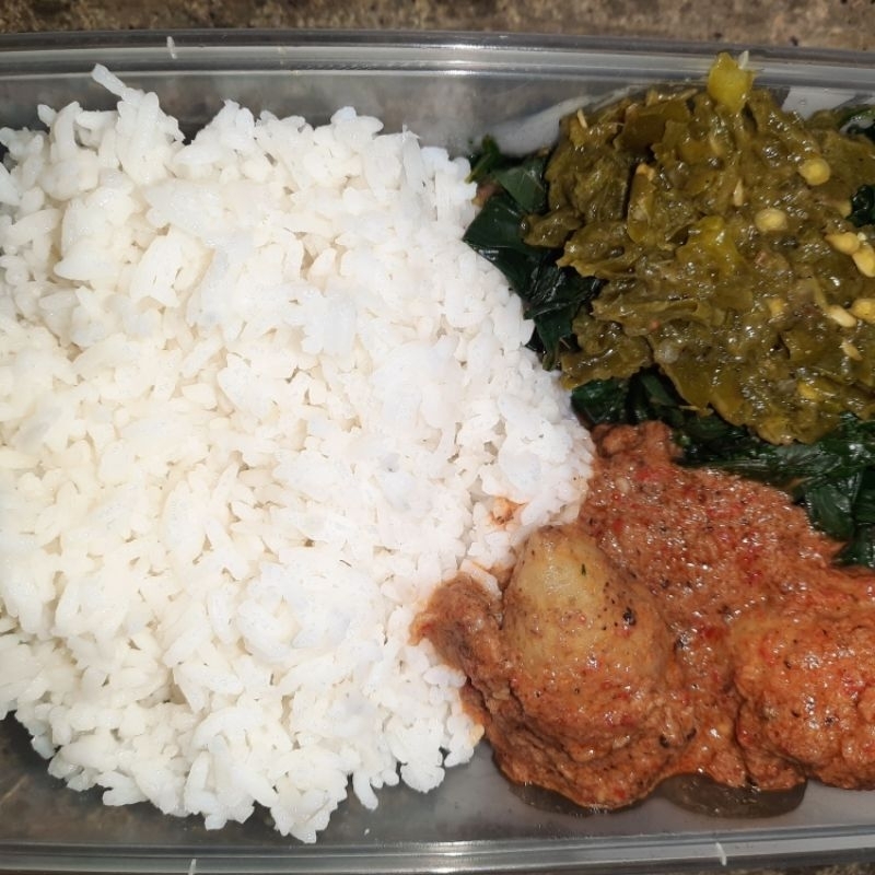 

Paket Nasi Rendang Daging / Rendang Ayam Vegan