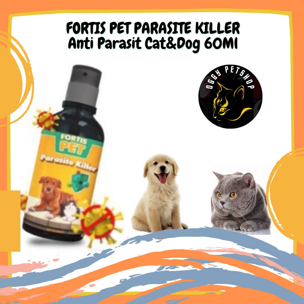 Parasite Killer Obat Parasite Untuk Kucing Anijing 60Ml | Obat Parasit Cat&amp;Dog 60 Ml