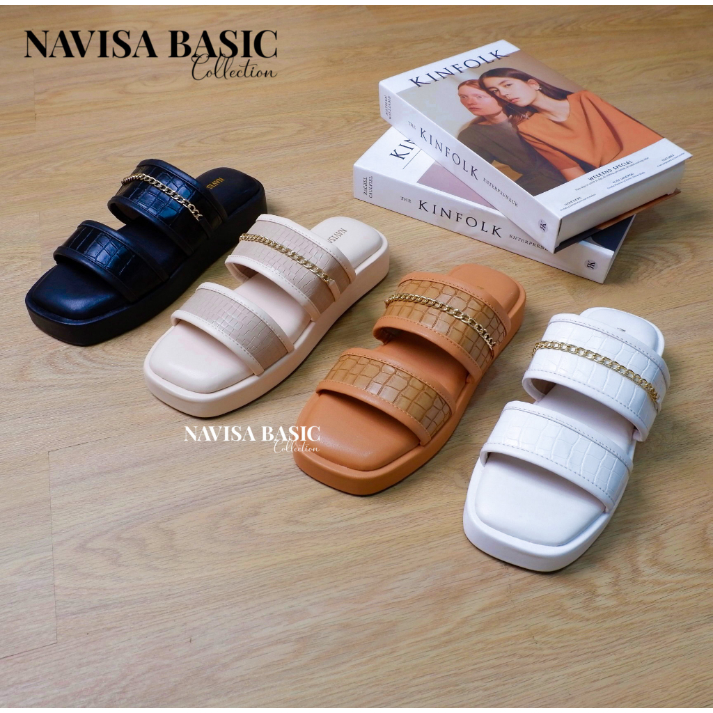 Sandal Wanita Korean Sandal Empuk Sandal Puffy Platform Winod Damelia Bella shoes Delisha Pluvia Grend love