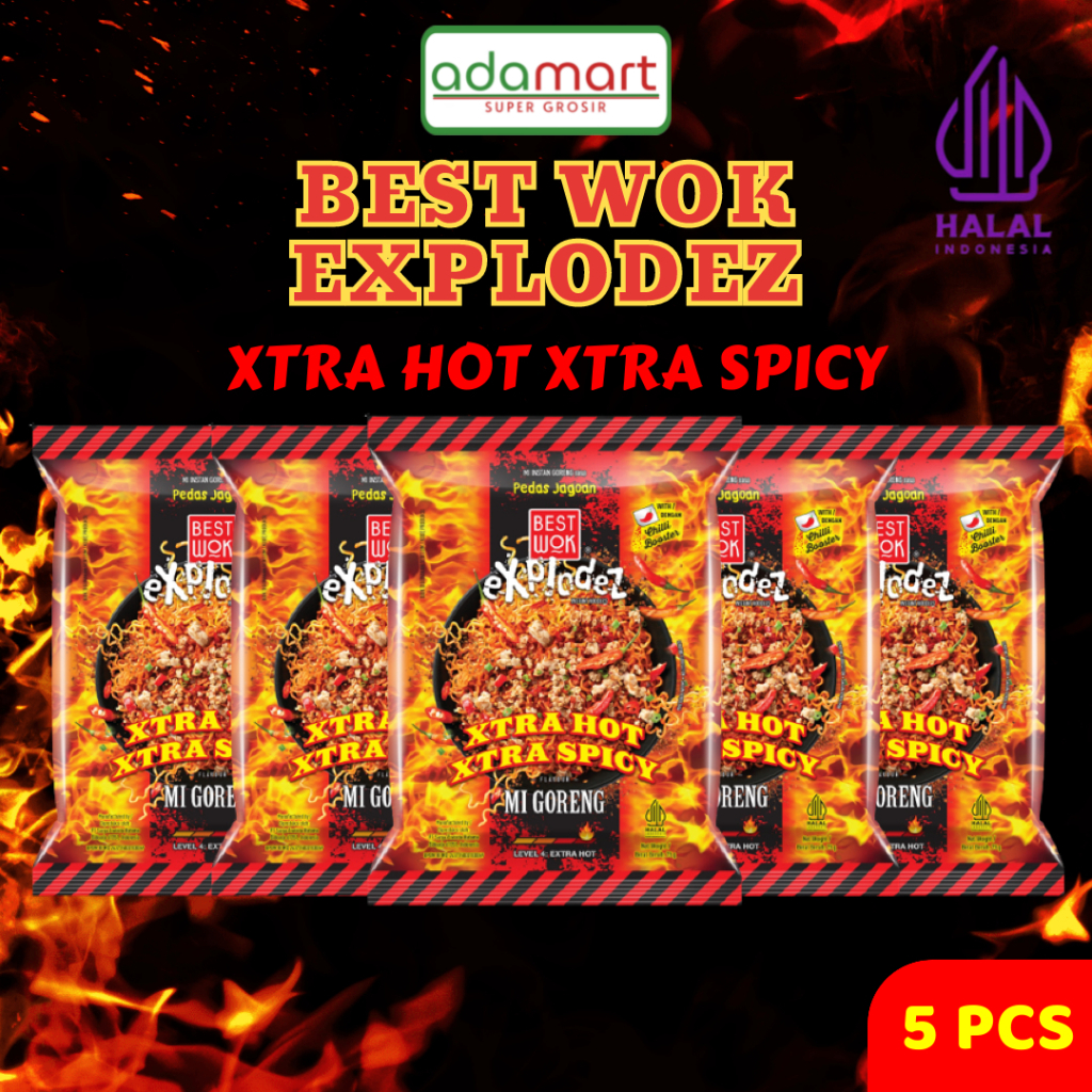 

Best Wok Varian Baru Pedas Level 4 Best Wok Xtra Hot Xtra Spicy (5 pcs)