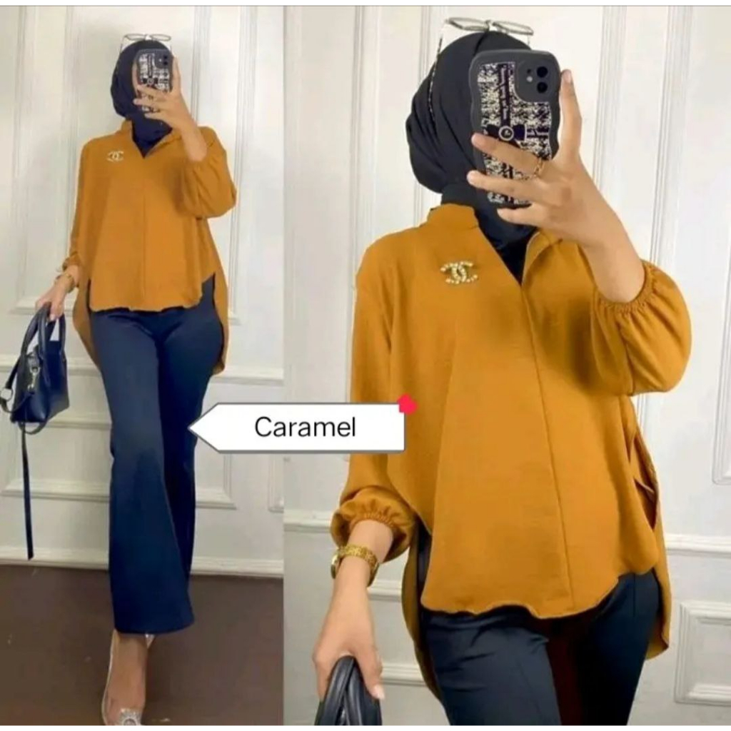 Livia Blouse - Blouse Wanita Polos - Blouse Lady Crush - Outher Premium Wanita - Livia Lady Crush Original - Bahan Tebal Adem 4.7 2,8RB Penilaian 10RB+ Terjual Lap