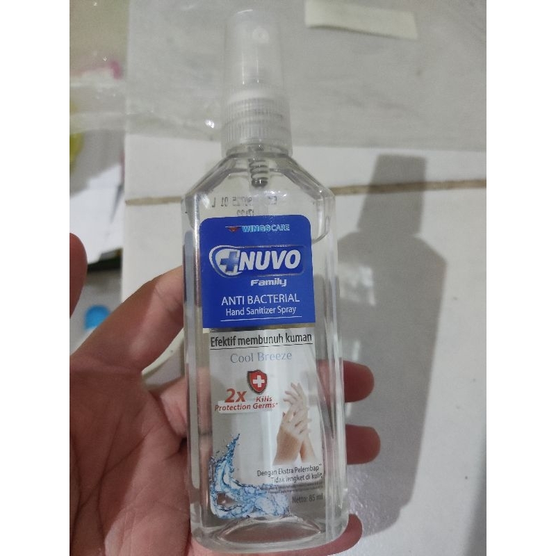 nuvo hand sanitizer spray 85ml