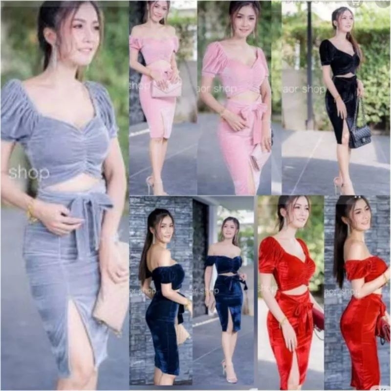 DRESS BLUDRU/VELVET 738