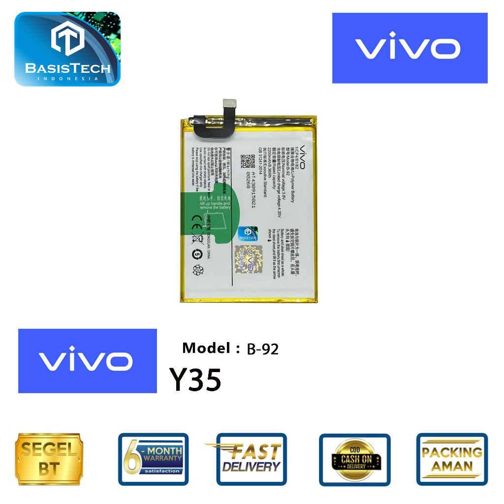 BATERAI VIVO Y35 - B-92 - BASISTECH ORIGINAL QUALITY