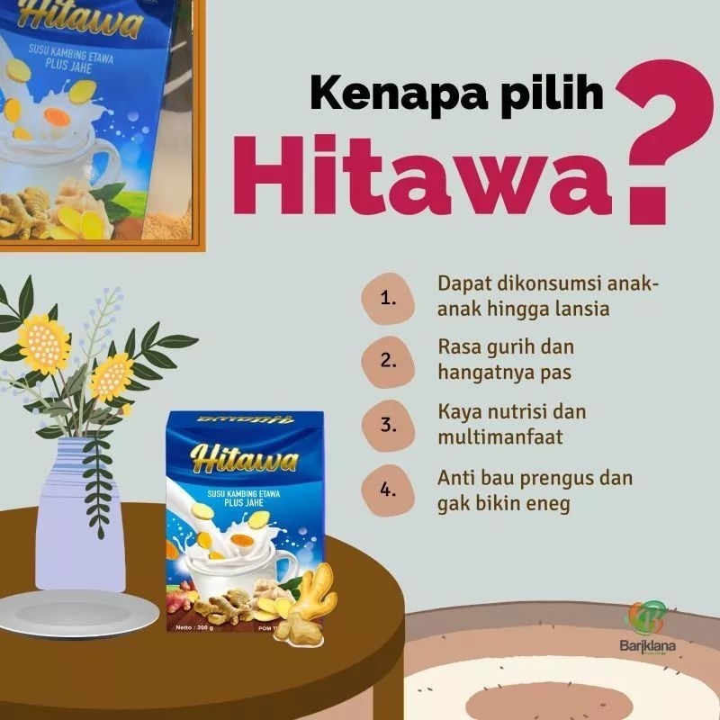 

HITAWA Susu Kambing Etawa Plus Jahe dan Temulawak