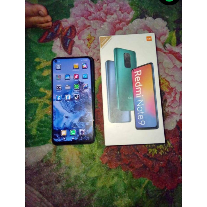 Redmi note 9 ram 6/128 fullset( second hand)