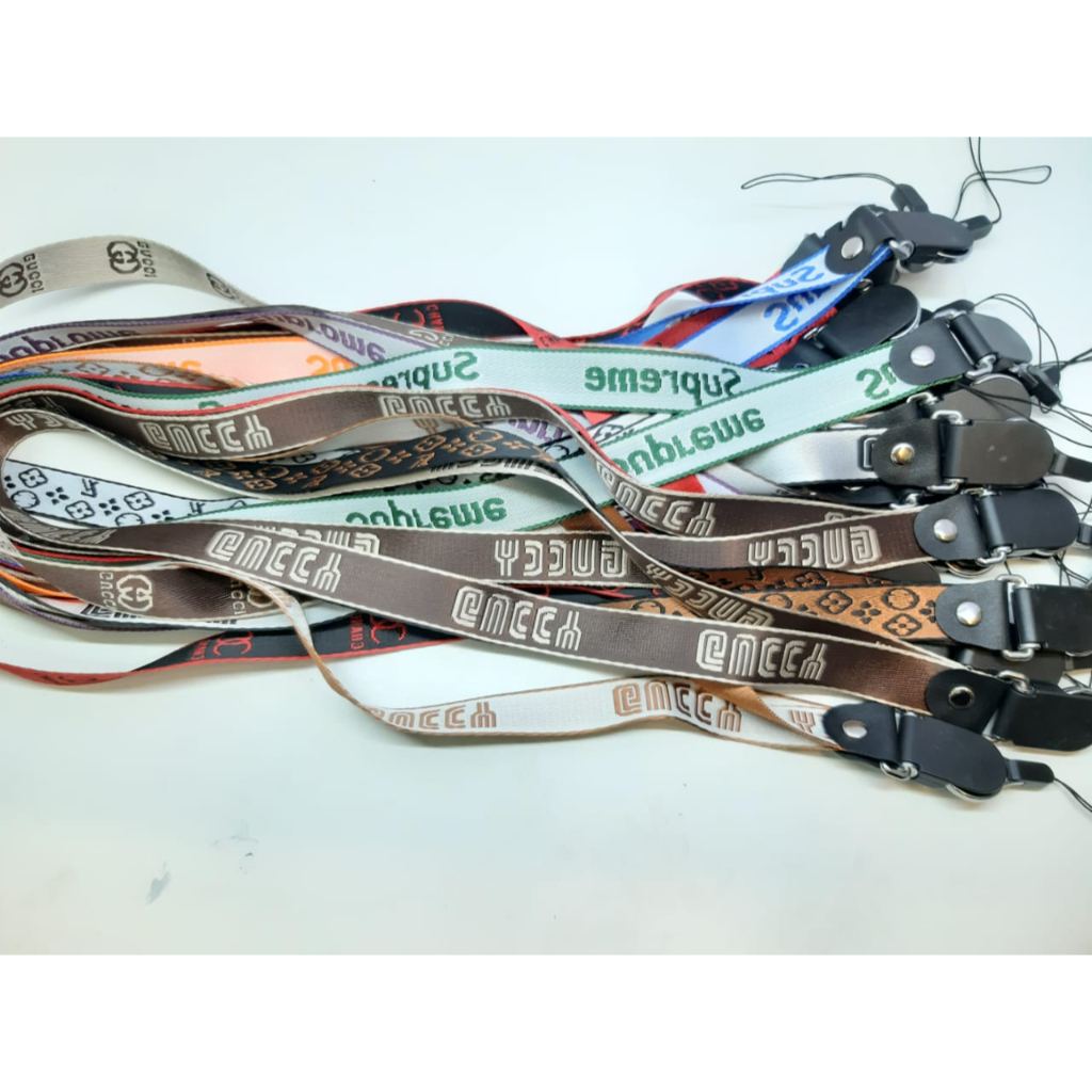 Lanyard Gantungan hp tali gantungan tali hp slemosng tali gantungan motif warba warni