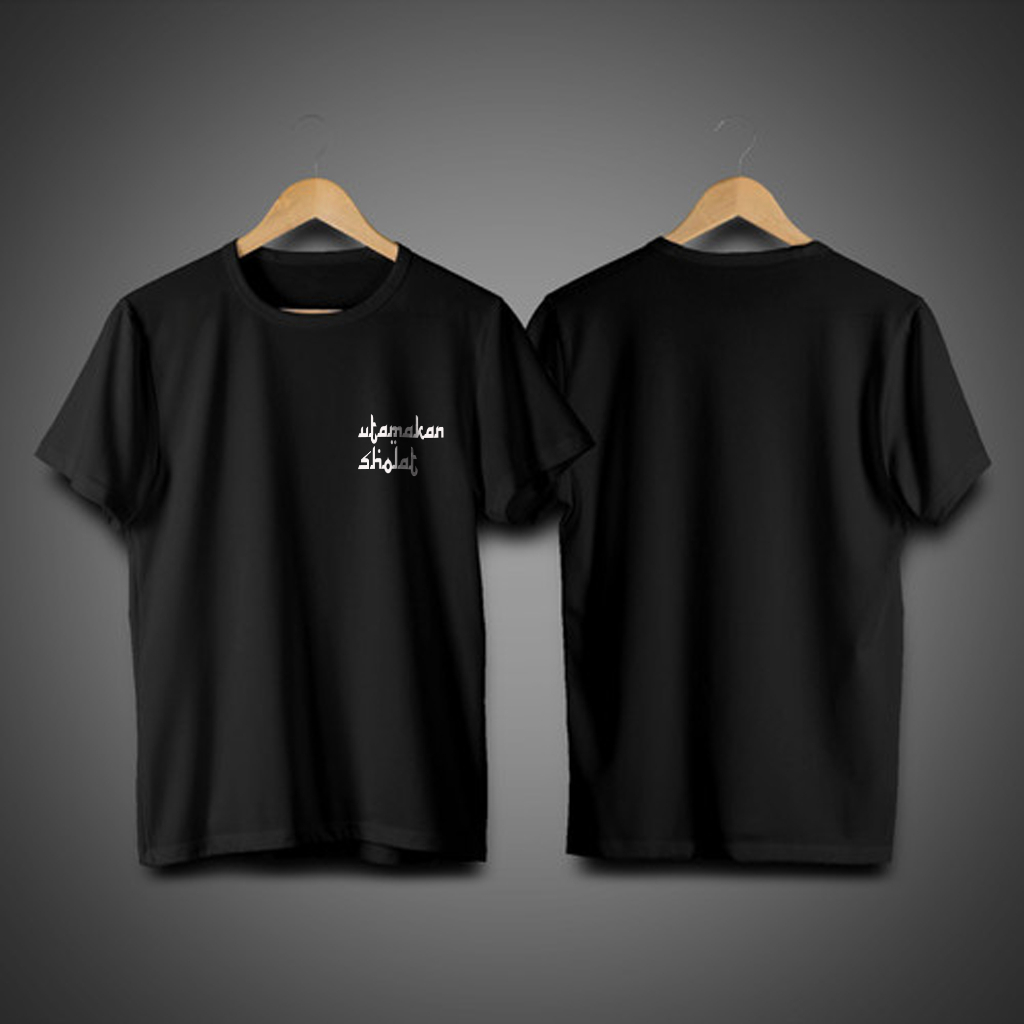 Baju Kaos Kata Arabic Terbaru Kualitas Terbaik Warna Hitam