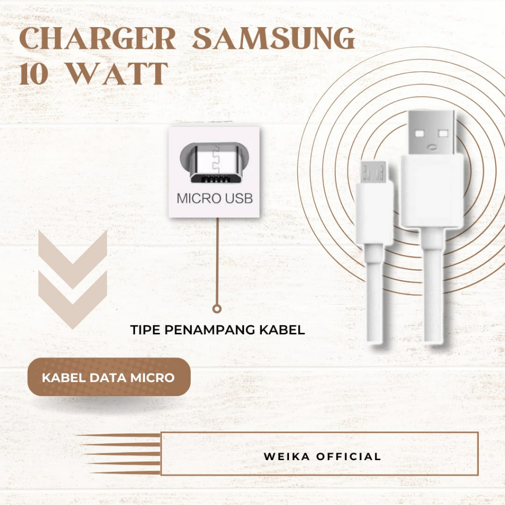 Charger SAMSUNG 10 Watt Fast Charging 2A Micro Original