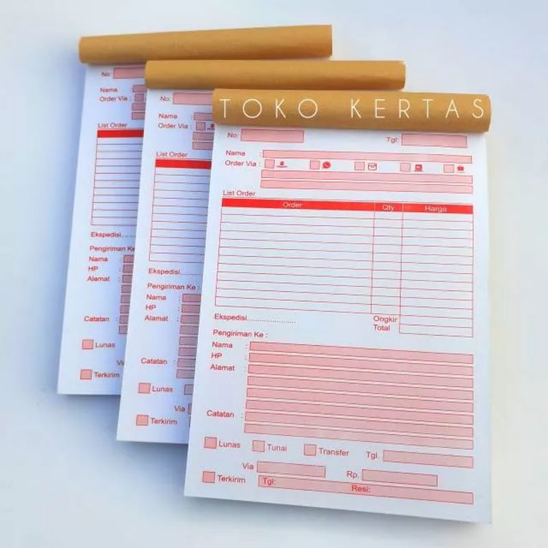 

BUKU LIST ORDER BUKU ONLINE SHOP 7,5 x 20 cm