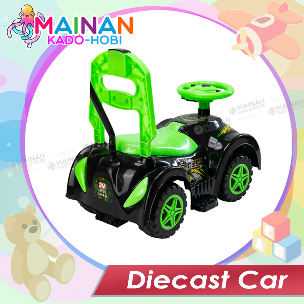 HADIAH BIRTHDAY MAINAN ANAK DUDUK DIECAST CAR ON RIDE DORONG MOBIL MOBILAN JEPP