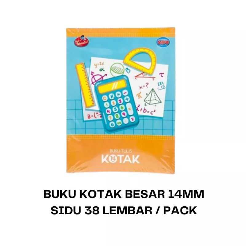 ISI 10 PCS BUKU KOTAK KECIL SEDANG BESAR / BUKU STRIMIN / BUKU TULIS KOTAK