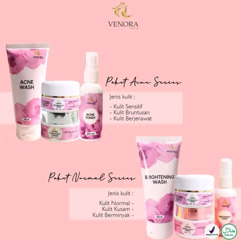 TERLARIS PAKET VENORA SKINCARE OFFICIAL/PAKET VENORA/VENORA SKINCARE