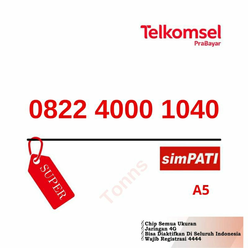 Nomor Cantik Simpati 4g Murah Rapi