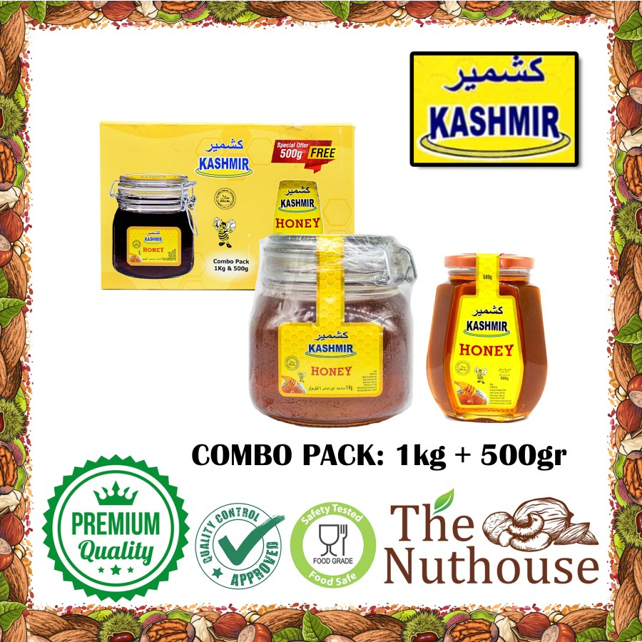 Kashmir Natural Honey / Madu Alami Combo Pack 1kg + 500gr