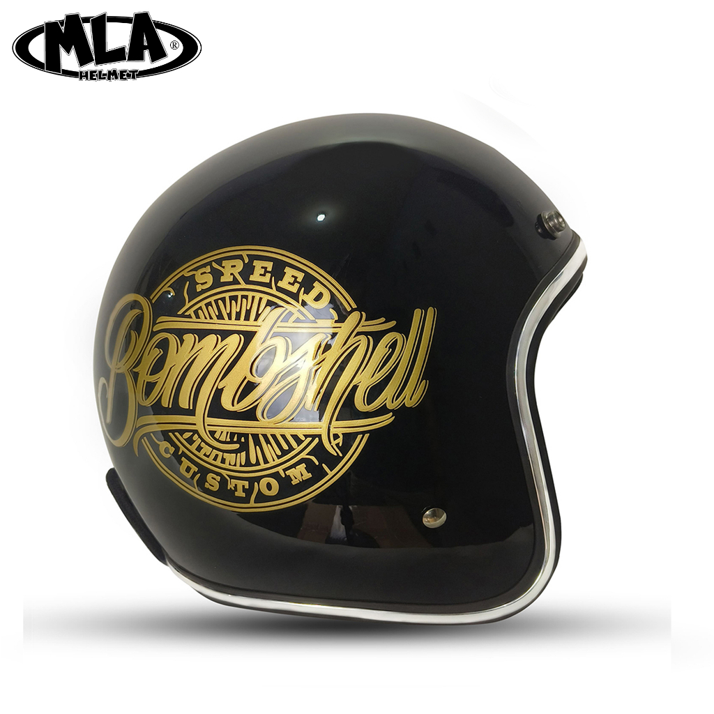 HELM BOGO PREMIUM / KBS RETRO BASIC BOMBSHELL -/HELM PRIA DAN WANITA DEWASA SNI