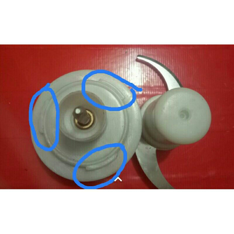 pisau daging cooper blender miyako set