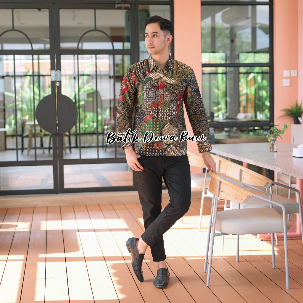 Batik Pria DANURA Full Furing Bahan Katun Premium High Quality